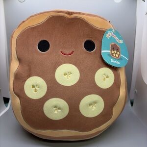Squishmallows Danilo Chocolate Banana Toast Plush 11”
